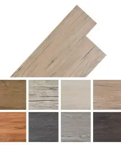 vidaXL Self-adhesive PVC Flooring Planks 5.02 m² 2 mm Oak Brown