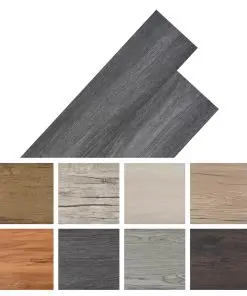 vidaXL Self-adhesive PVC Flooring Planks 5.02 m² 2 mm Black and White