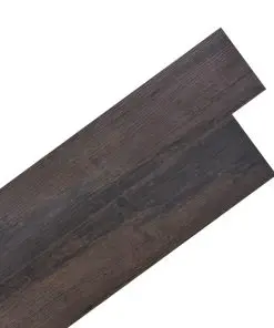 vidaXL Self-adhesive PVC Flooring Planks 5.02 m² 2 mm Dark Brown