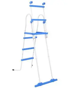 vidaXL Above-Ground Pool Safety Ladder with 3 Steps 107 cm