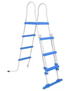 vidaXL Above-Ground Pool Safety Ladder with 3 Steps 122 cm