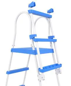 vidaXL Above-Ground Pool Safety Ladder with 3 Steps 122 cm