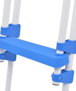 vidaXL Above-Ground Pool Safety Ladder with 3 Steps 122 cm