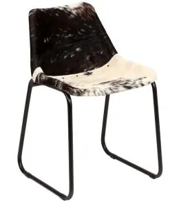 vidaXL Dining Chairs 2 pcs Genuine Goat Leather