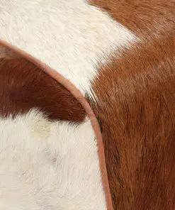 vidaXL Bench Genuine Goat Leather 160x28x50 cm