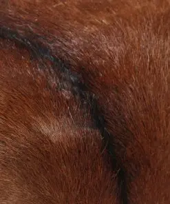 vidaXL Bench Genuine Goat Leather 120x30x45 cm