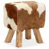 vidaXL Stool Genuine Goat Leather 40x30x45 cm vidaXL Stool Genuine Goat Leather 40x30x45 cm