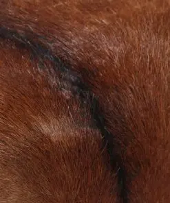 vidaXL Stool Genuine Goat Leather 40x30x45 cm