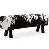 vidaXL Bench Genuine Goat Leather 120x30x45 cm vidaXL Bench Genuine Goat Leather 120x30x45 cm