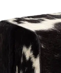 vidaXL Bench Genuine Goat Leather 120x30x45 cm