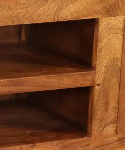 vidaXL TV Cabinet 120x30x40 cm Solid Wood with Sheesham Finish