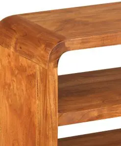 vidaXL TV Cabinet 90x30x55 cm Solid Wood with Sheesham Finish