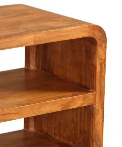 vidaXL TV Cabinet 90x30x55 cm Solid Wood with Sheesham Finish