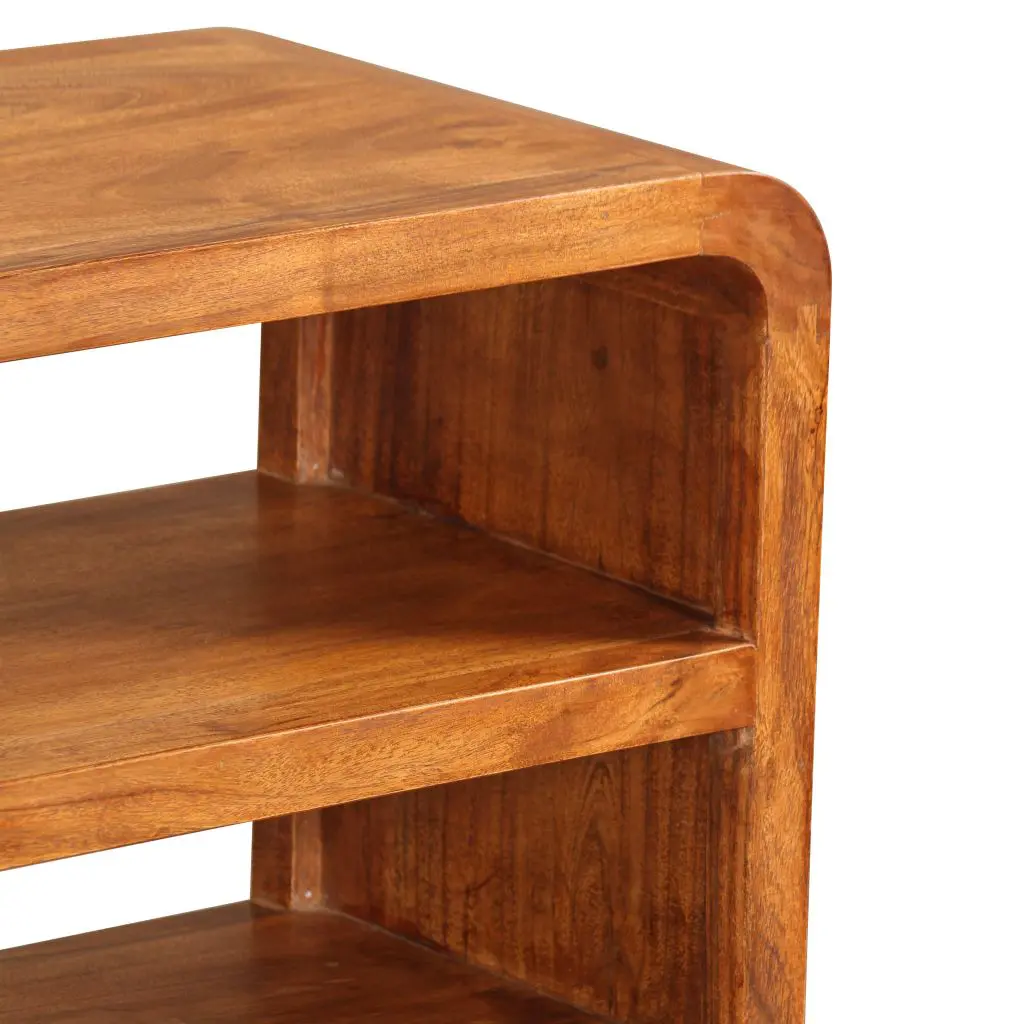 vidaXL TV Cabinet 90x30x55 cm Solid Wood with Sheesham Finish