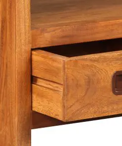 vidaXL TV Cabinet 90x30x55 cm Solid Wood with Sheesham Finish