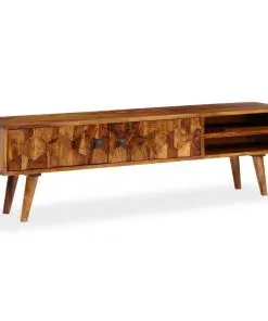 vidaXL TV Cabinet Solid Sheesham Wood 140x30x40 cm
