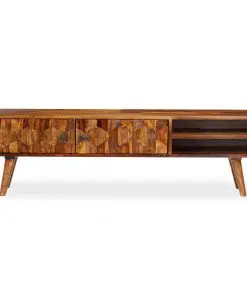 vidaXL TV Cabinet Solid Sheesham Wood 140x30x40 cm
