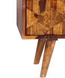 vidaXL TV Cabinet Solid Sheesham Wood 140x30x40 cm