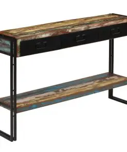 vidaXL Console Table Solid Reclaimed Wood 120x30x76 cm
