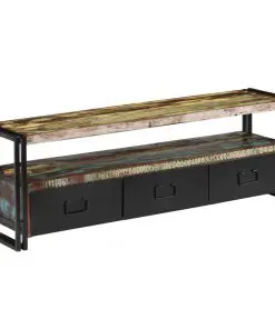 vidaXL TV Cabinet Solid Reclaimed Wood 120x30x40 cm