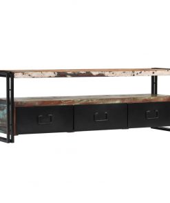 vidaXL TV Cabinet Solid Reclaimed Wood 120x30x40 cm