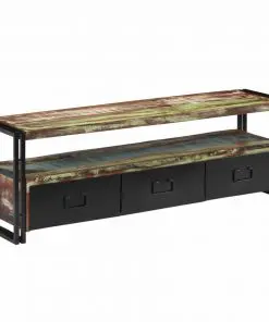vidaXL TV Cabinet Solid Reclaimed Wood 120x30x40 cm