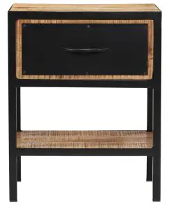 vidaXL Bedside Cabinet Solid Mango Wood 40x30x50 cm