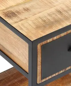 vidaXL Bedside Cabinet Solid Mango Wood 40x30x50 cm