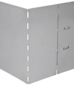 vidaXL Lawn Fences 5 pcs Galvanised Steel 100×20 cm