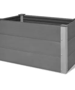 vidaXL Garden Planter WPC 100x50x54 cm Grey