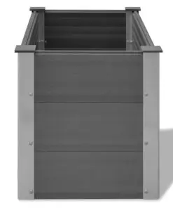vidaXL Garden Planter WPC 100x50x54 cm Grey
