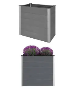 vidaXL Garden Planter WPC 100x50x91 cm Grey