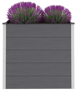 vidaXL Garden Planter WPC 100x50x91 cm Grey
