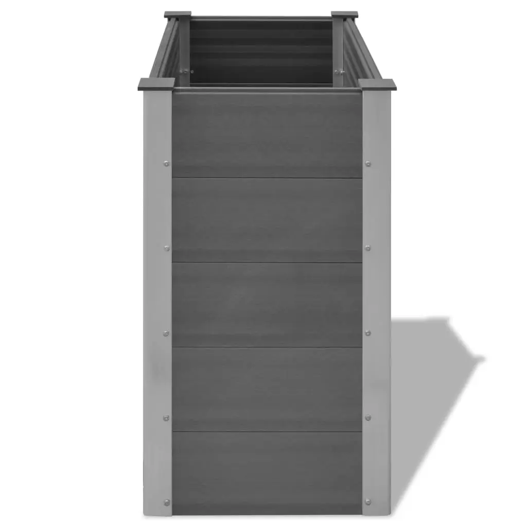 vidaXL Garden Planter WPC 100x50x91 cm Grey