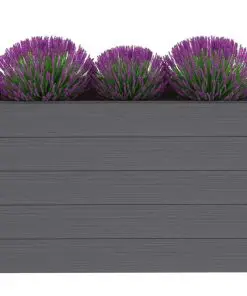 vidaXL Garden Planter WPC 150x50x91 cm Grey