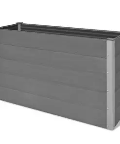 vidaXL Garden Planter WPC 150x50x91 cm Grey