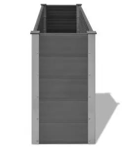 vidaXL Garden Planter WPC 150x50x91 cm Grey