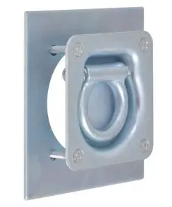 vidaXL Lashing Rings for Trailer 8 pcs Galvanised Steel 2000 kg