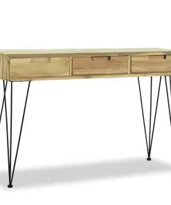 vidaXL Console Table 120x35x76 cm Solid Teak