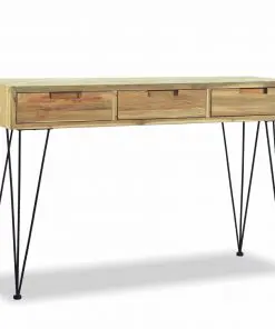 vidaXL Console Table 120x35x76 cm Solid Teak
