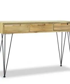vidaXL Console Table 120x35x76 cm Solid Teak