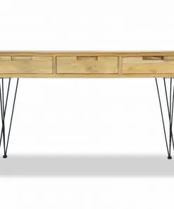 vidaXL Console Table 120x35x76 cm Solid Teak