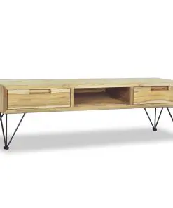 vidaXL TV Cabinet 120x35x35 cm Solid Teak