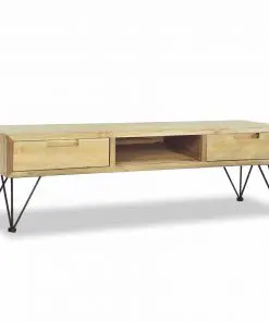 vidaXL TV Cabinet 120x35x35 cm Solid Teak