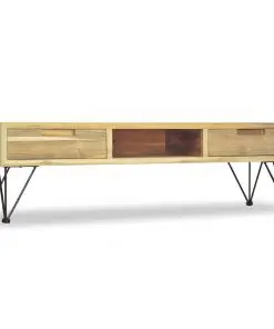 vidaXL TV Cabinet 120x35x35 cm Solid Teak
