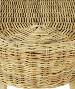 vidaXL Hall Bench 110x35x45 cm Natural Rattan