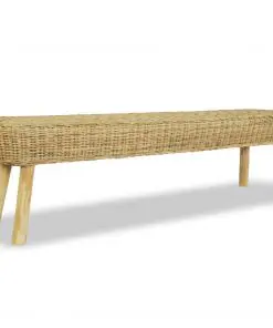 vidaXL Hall Bench 160x35x45 cm Natural Rattan