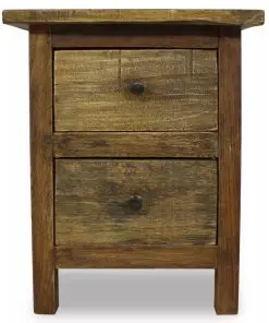 vidaXL Nightstand Solid Reclaimed Wood 40x30x51 cm