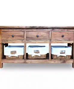 vidaXL Sideboard Solid Reclaimed Wood 100x30x50 cm