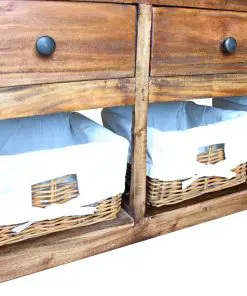 vidaXL Sideboard Solid Reclaimed Wood 100x30x50 cm